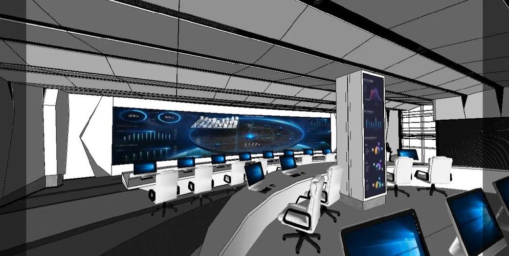 多媒體融合指揮中心設計SU模型分享